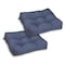 Classic Accessories 19" x 19" x 5" Square Seat Cushions, Navy, 2PK 62-118-015502-2PK - alternate 1